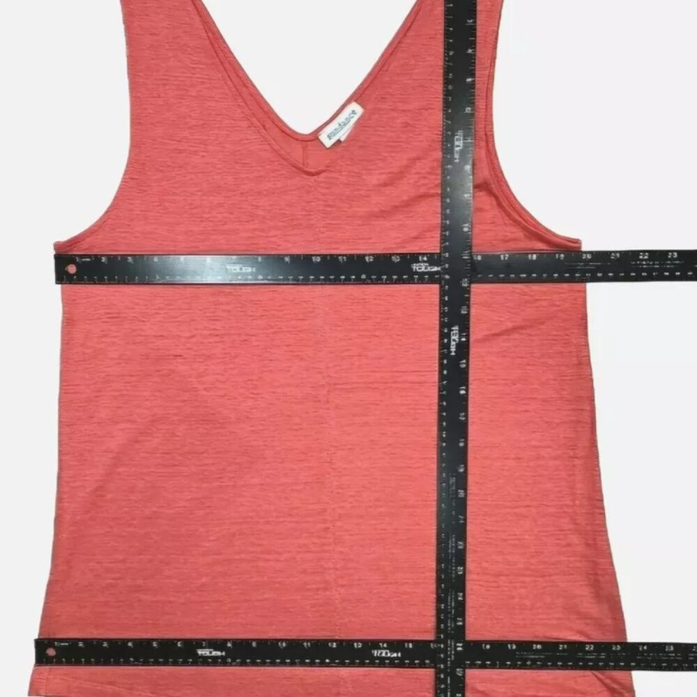 Sundance Catalog Linen Mabel Tank Sz L  Coral Pink - Picture 3 of 5